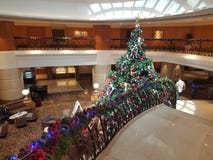 16 décembre 2016, Kuala Lumpur Noël Deco au lobby d'hôtel Photo libre de droits