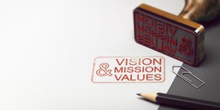 Déclaration, vision, mission et valeurs de société illustration de vecteur Déclaration, vision, mission et valeurs de société illustration de vecteur