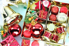 Décorations accessoires de Noël ou de nouvelle année. Photo libre de droits
