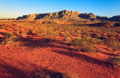 Désert au-dessus de coucher du soleil, Nevada photo stock Désert au-dessus de coucher du soleil, Nevada photo stock