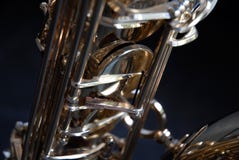Détail de saxophone de tenor photographie stock Détail de saxophone de tenor photographie stock