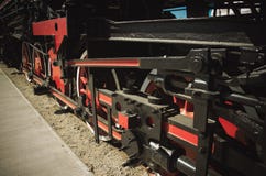 Détails de locomotive à vapeur polonaise photographie stock Détails de locomotive à vapeur polonaise photographie stock