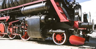 Détails de locomotive à vapeur polonaise images stock Détails de locomotive à vapeur polonaise images stock
