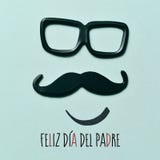 Día de padres feliz del texto en español foto de archivo Día de padres feliz del texto en español foto de archivo