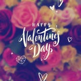 Día de tarjetas del día de San Valentín feliz - tarjeta de felicitación ilustración del vector Día de tarjetas del día de San Valentín feliz - tarjeta de felicitación ilustración del vector