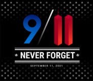 9/11 día del patriota, el 11 de septiembre, nunca olvidaremos el vector IL stock de ilustración 9/11 día del patriota, el 11 de septiembre, nunca olvidaremos el vector IL stock de ilustración