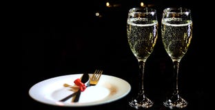 Día del `s de la tarjeta del día de San Valentín Concepto romántico de la cena foto de archivo Día del `s de la tarjeta del día de San Valentín Concepto romántico de la cena foto de archivo