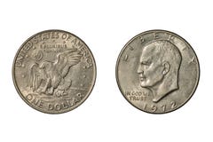 Dólar de Eisenhower do Estados Unidos de 1972 foto de stock Dólar de Eisenhower do Estados Unidos de 1972 foto de stock