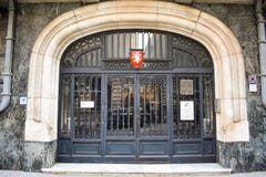 Dörren av den tjeckiska ambassaden i Bucharests historiska centrum Bucharest Rum?nien - 20 054 2019 arkivbilder Dörren av den tjeckiska ambassaden i Bucharests historiska centrum Bucharest Rum?nien - 20 054 2019 arkivbilder