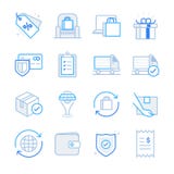 E-Commerce- und Einkaufsikonen stellten 2 ein lizenzfreie abbildung E-Commerce- und Einkaufsikonen stellten 2 ein lizenzfreie abbildung