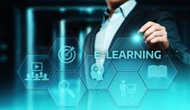 E-learning Education Internet Technology Webinar Online Courses concept Royalty Free Stock Image E-learning Education Internet Technology Webinar Online Courses concept Royalty Free Stock Image