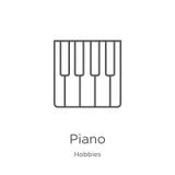 E Linea sottile illustrazione di vettore dell'icona del profilo del piano r royalty illustrazione gratis E Linea sottile illustrazione di vettore dell'icona del profilo del piano r royalty illustrazione gratis