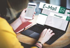 E-mail Global Communications Connection Social Networking Concept stock photos E-mail Global Communications Connection Social Networking Concept stock photos