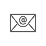 E-mail, linha de mensagem ícone do Internet ilustração stock E-mail, linha de mensagem ícone do Internet ilustração stock