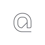 E-Mail-Symbol, an der dünnen Linie Ikone Lineares Vektorsymbol stock abbildung E-Mail-Symbol, an der dünnen Linie Ikone Lineares Vektorsymbol stock abbildung