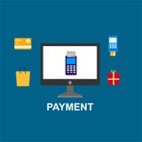 E Терминал pos иллюстрации вектора иллюстрация штока E Терминал pos иллюстрации вектора иллюстрация штока