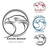 Eagle Head Logo Set royalty illustrazione gratis Eagle Head Logo Set royalty illustrazione gratis