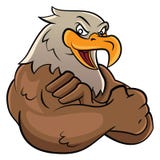 Eagle-mascotte royalty-vrije illustratie Eagle-mascotte royalty-vrije illustratie