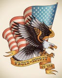Eagle-spirit Old-school Tattoo Stock Image