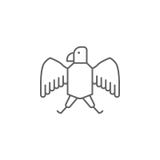 Eagle USA outline icon. Signs and symbols can be used for web, logo, mobile app, UI, UX stock illustration Eagle USA outline icon. Signs and symbols can be used for web, logo, mobile app, UI, UX stock illustration