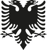 Eagle van de vlag van Albanië vector illustratie Eagle van de vlag van Albanië vector illustratie