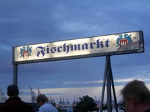 Early morning in Hamburg Fish market stock photography Early morning in Hamburg Fish market stock photography