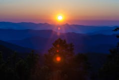 Early Morning Sunrise Over Blue Ridge Mountains Royalty Free Stock Images Early Morning Sunrise Over Blue Ridge Mountains Royalty Free Stock Images