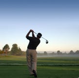 Early Morning Tee Off. Royalty Free Stock Photo Early Morning Tee Off. Royalty Free Stock Photo