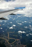 Earth And Plane Wing Stock Image Earth And Plane Wing Stock Image