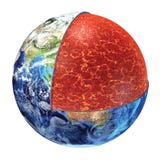Earth cross section. Upper Mantle version. vector illustration Earth cross section. Upper Mantle version. vector illustration