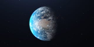 Earth 3D illustration from space day and night globe isolated on black background stock photography Earth 3D illustration from space day and night globe isolated on black background stock photography