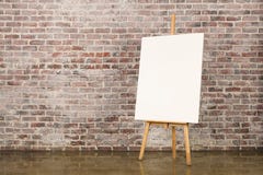 Easel with blank canvas Royalty Free Stock Photos Easel with blank canvas Royalty Free Stock Photos