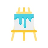 Easel icon vector sign and symbol isolated on white background stock illustration Easel icon vector sign and symbol isolated on white background stock illustration