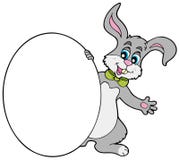 Easter bunny with big egg