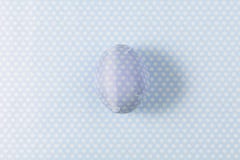Easter egg decorated with blue paper napkin. stock images Easter egg decorated with blue paper napkin. stock images