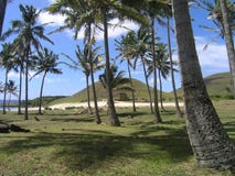 Easter Island - Anakena Beach Royalty Free Stock Image Easter Island - Anakena Beach Royalty Free Stock Image