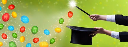 Easter magic - for copy space royalty free stock photography Easter magic - for copy space royalty free stock photography