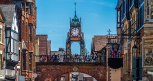 Eastgate και ρολόι Eastgate, Τσέστερ, UK στοκ φωτογραφίες με δικαίωμα ελεύθερης χρήσης Eastgate και ρολόι Eastgate, Τσέστερ, UK στοκ φωτογραφίες με δικαίωμα ελεύθερης χρήσης