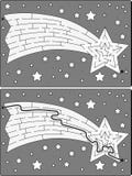 Easy shooting star maze Royalty Free Stock Image Easy shooting star maze Royalty Free Stock Image