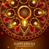 Illustration of decorated diya for Happy Diwali holiday background vector illustration Illustration of decorated diya for Happy Diwali holiday background vector illustration