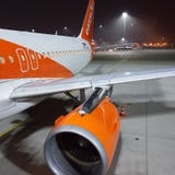 EASYJET στοκ εικόνα EASYJET στοκ εικόνα