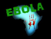 Ebola wirusa Afryka pandemii choroba ilustracja wektor Ebola wirusa Afryka pandemii choroba ilustracja wektor