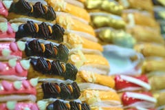 Eclair - beskvitnye nu photo stock Eclair - beskvitnye nu photo stock
