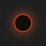 Eclipse solar do vetor, ilustração de incandescência no fundo transparente ilustração stock Eclipse solar do vetor, ilustração de incandescência no fundo transparente ilustração stock