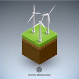 Eco cubik minimal isometric concept eps 10 stock illustration Eco cubik minimal isometric concept eps 10 stock illustration