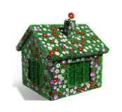 Ecology House From Grass Stock Photography Ecology House From Grass Stock Photography