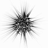 Edgy abstract geometric shape. Unusual distorted element. Geometric art royalty free illustration Edgy abstract geometric shape. Unusual distorted element. Geometric art royalty free illustration