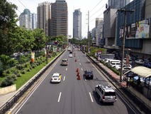 Edifici commerciali e residenziali al complesso di Ortigas fotografie stock Edifici commerciali e residenziali al complesso di Ortigas fotografie stock