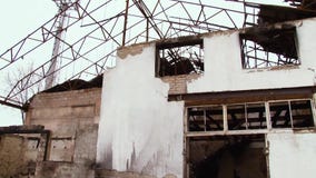 Edificio abandonado después del fuego Edificio abandonado después del fuego