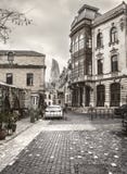 Edificios históricos del mercado de Baku Azerbaijan Old House Street fotografía de archivo libre de regalías Edificios históricos del mercado de Baku Azerbaijan Old House Street fotografía de archivo libre de regalías